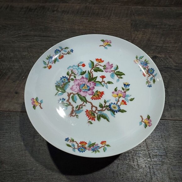 Cake Stand Dolphin Fine China Le Jardin The Garden Cottagecore Farmhouse 10 Inch - Picture 2 of 10